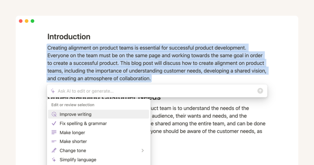 Notion AI for task and project automation. By Hustpilot.
