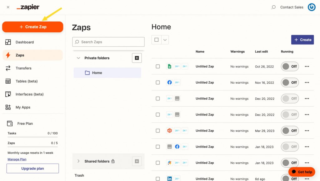Zaps for Zapier from hustpilot.