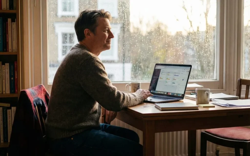 Solopreneurs managing their tasks stress free and without losing their mind. Image by Hustpilot.