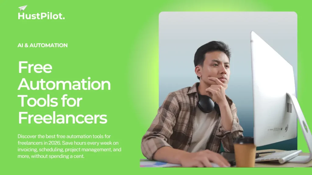Featured image for Free Automation Tools for Freelancers. By Hustpilot.