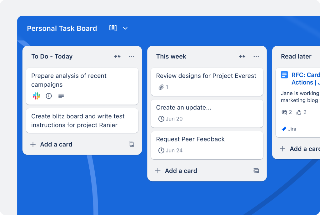 Trello for solopreneur business. By hustpilot.