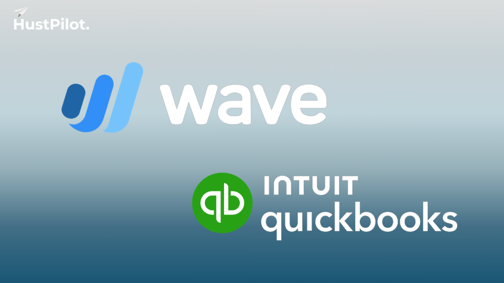 Wave Accounting vs Quickbooks Solopreneur. By Hustpilot.