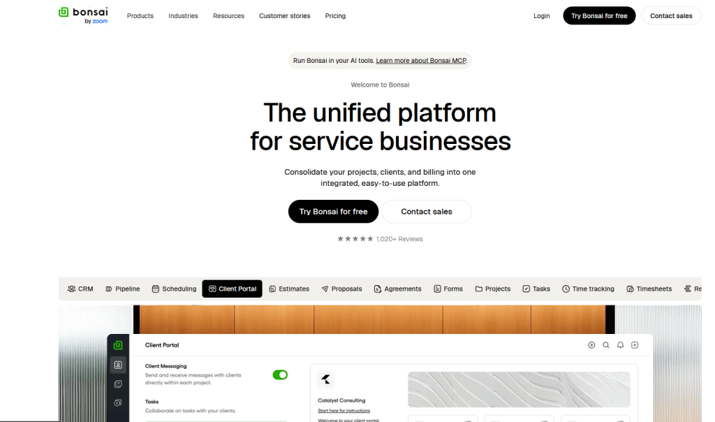 bonsai home page